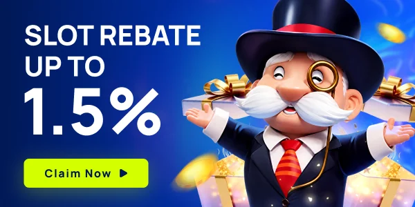 KK8 promotion banner: Slot Rebate Up to 1.5%