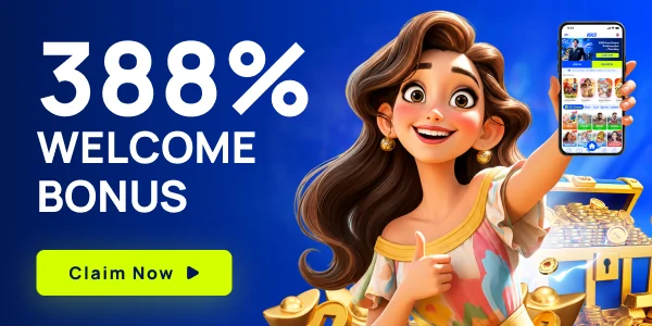 KK8 promotion banner: 388% Welcome Bonus